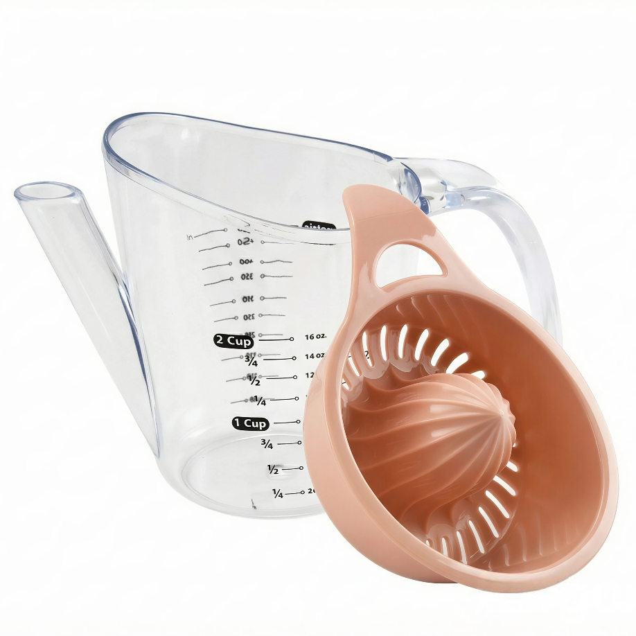 Exprimidor de limón con taza medidora