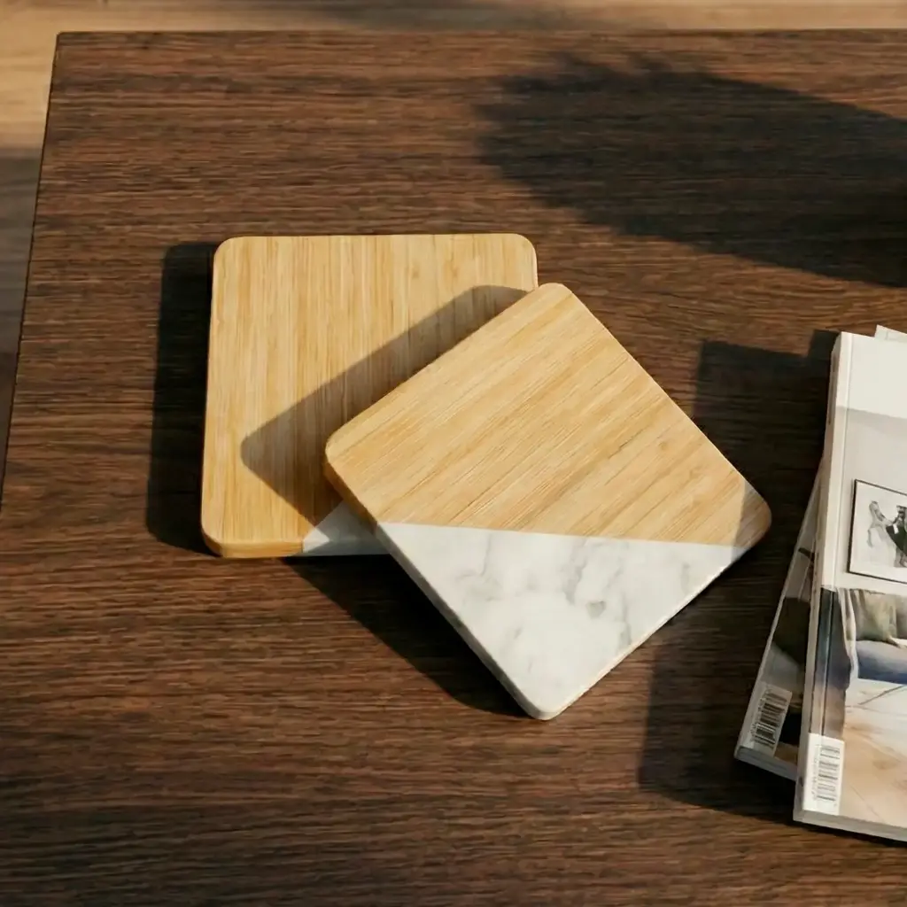 POSAVASOS PARA TAZAS CUADRADO 2 PIEZAS 