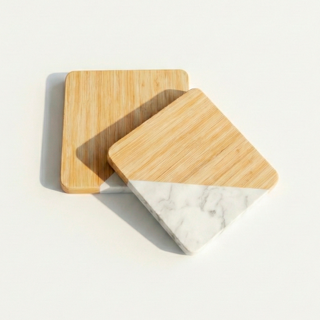 Posavasos para taza cuadrado 2 piezas