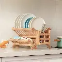 Organizador de Platos en bambú