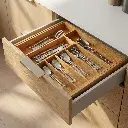 Organizador de cubierto en bambú