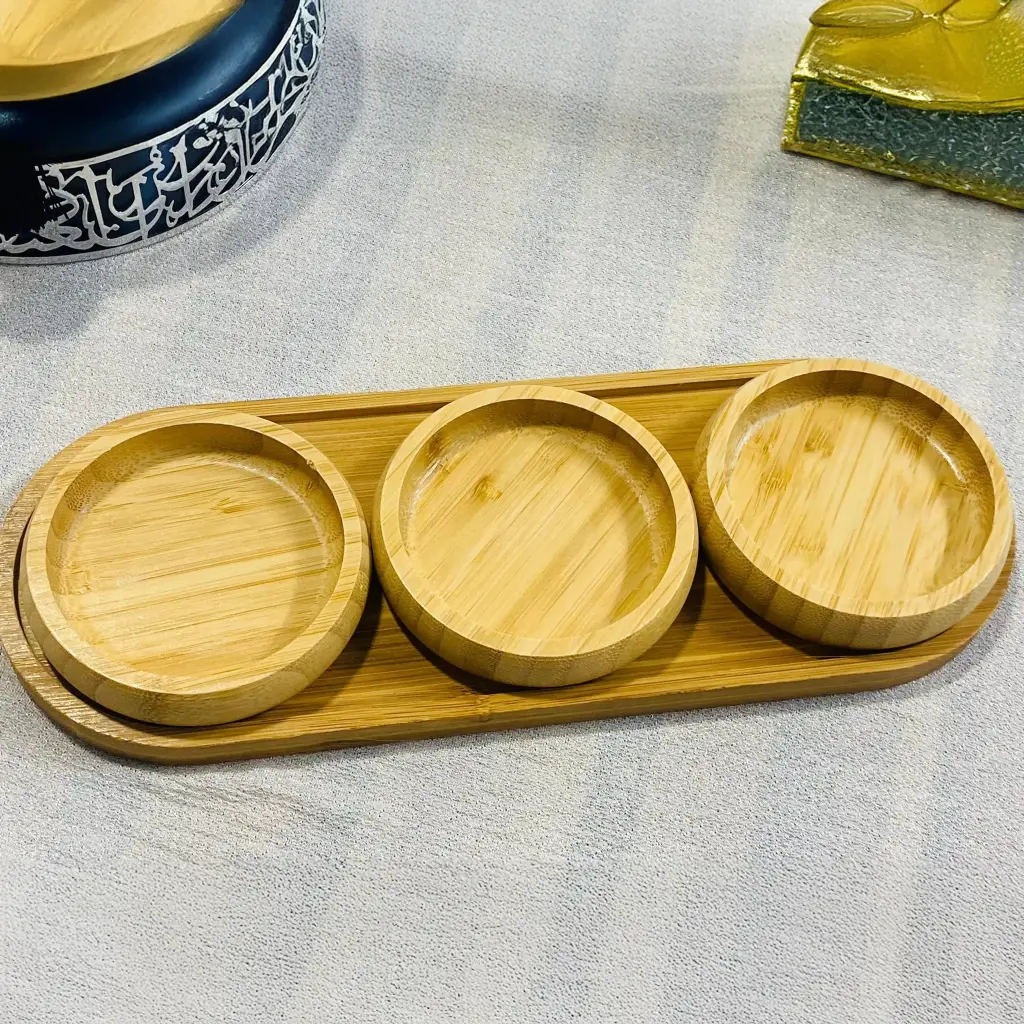 Portavasos en bambú