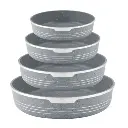 JUEGO DE 4 MOLDES ANTIADHERENTE 4/28/32/36CM 