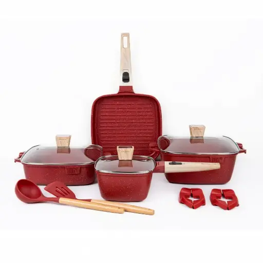 BATERIA DE COCINA 11 
PIEZAS ANTIADHERENTE