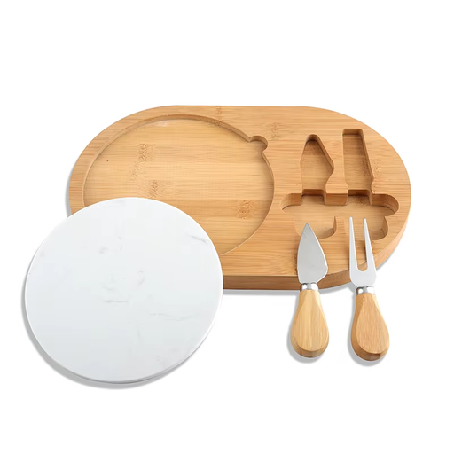 [3030-01] Tabla de queso con 2 utensilios de corte
