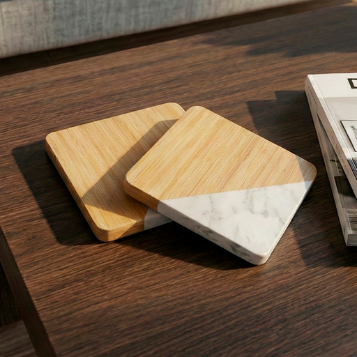 [3036-01] POSAVASOS PARA TAZAS CUADRADO 2 PIEZAS 