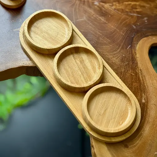 [3149] Portavasos en bamboo